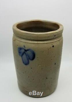 Antique Primitive 1.5 G Salt Glazed Stoneware Crock
