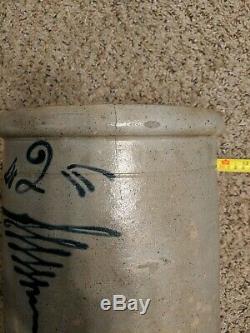 Antique Primitive #2 Bee Sting Stoneware Crock Red Wing Crock Vgc Late 1800's