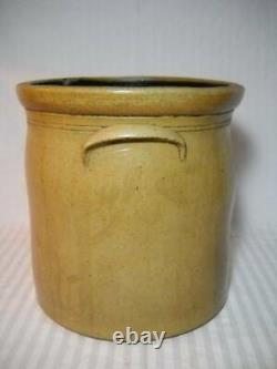 Antique Primitive 4 Gallon Stoneware Bee Sting Crock Great Condition