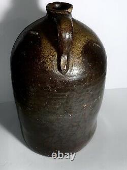 Antique Primitive Brown Salt Glazed Stoneware Beehive 2 Gallon Crock Jug