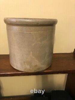 Antique Primitive E. S. & B. Salt Glazed Stoneware 2 Gallon Crock New Brighton, PA
