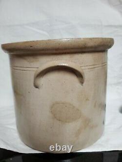 Antique Primitive Salt Glazed Stoneware E. & L. P. NORTON BENNINGTON, VT Crock