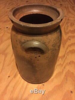 Antique Primitive Stoneware Crock 13 X 10