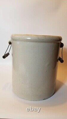 Antique RARE 1915 Patent Dated Red Wing Union Stoneware 6-Gal Handled Crock
