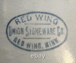 Antique RED WING 3 Gallon Stoneware CROCK 4 Wing EXCELLENT