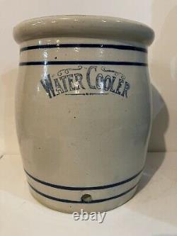 Antique RED WING STONEWARE WATER COOLER Hand Turned Mint Crock