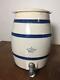 Antique Robinson Ransbottom 2 Gallon Stoneware Water Cooler With Lid Spout Vintage
