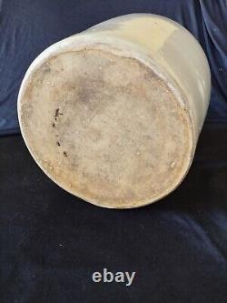 Antique Red Wing 3 Gallon Stoneware Butter Churn Crock Oval Birch Leaf 14 3/4