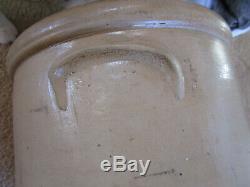 Antique Red Wing 4 Gallon Stoneware Salt Glaze Ribcage With Target Crock