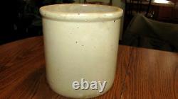 Antique Red Wing Pottery 2 Gallon Transition Stoneware Crock Elephant Ears