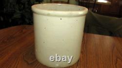 Antique Red Wing Pottery 2 Gallon Transition Stoneware Crock Elephant Ears