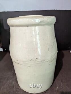 Antique Red Wing Pottery Stoneware 4 Gallon Butter Churn With Lid