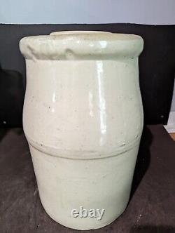 Antique Red Wing Pottery Stoneware 4 Gallon Butter Churn With Lid