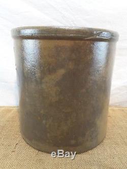 Antique Red Wing Stoneware 2 Gallon Salt Glazed Lazy 8 CrockAtypical Brown Clay