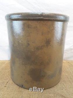 Antique Red Wing Stoneware 2 Gallon Salt Glazed Lazy 8 CrockAtypical Brown Clay