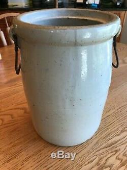 Antique Red Wing Stoneware 3 gallon Hand Thrown Crock Butter Churn $250