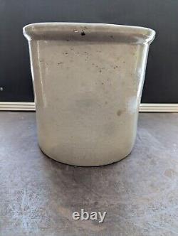Antique Red Wing Union Stoneware 2 Gallon Crock With Birch Leaf's