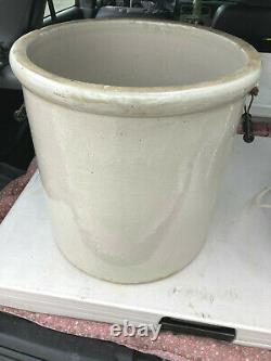 Antique Red Wing Union Stoneware Crock 12 gallon Crock With Side Carry Handles VGC