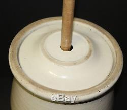 Antique Red Wing stoneware 5 gallon hand thrown crock butter Churn