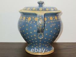 Antique STONEWARE CROCK with LID around 1900 Germany Thurnau
