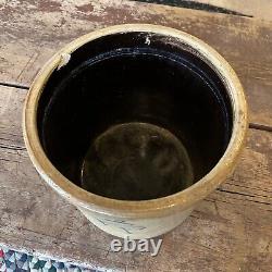 Antique Salt Glaze Lazy EIght 3 Gallon Stoneware Crock