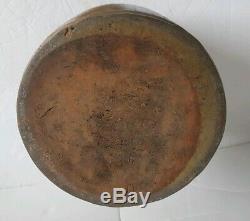 Antique Salt Glaze Stoneware Crock With Lid