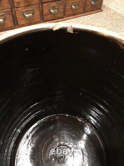 Antique Salt Glazed 5 Gallon Bee Sting Stoneware Crock