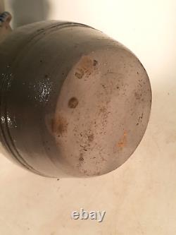 Antique Salt Glazed Crock, Handled, Cobalt Decorated, 9t 8d, C3