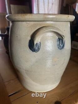 Antique Salt Glazed Stoneware COWDEN & WILCOX HARRISBURG PA 2 Gallon Swan Crock
