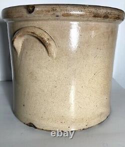 Antique Salt Glazed Stoneware JACOB ZIPFS UNION POTTERY NEWARK NJ Crock