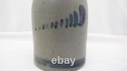 Antique Salt Glazed Stoneware Sealer Crock TF