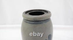 Antique Salt Glazed Stoneware Sealer Crock TF