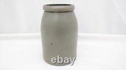 Antique Salt Glazed Stoneware Sealer Crock TF