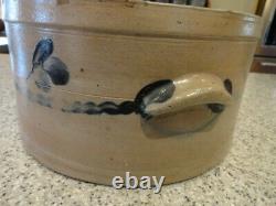 Antique Saltglazed Stoneware Cake Crock