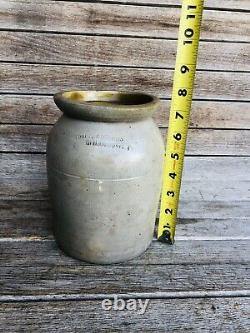 Antique Sipe, Nichols & Co Williamsport Pa Salt Glazed Stoneware Crock