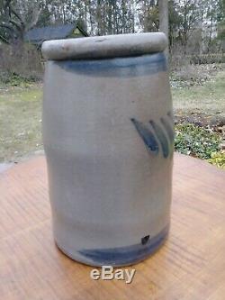 Antique Southwest Pennsylvania Stoneware Crock