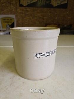 Antique Sparkletts Water Advertising One Gallon Stoneware Crock