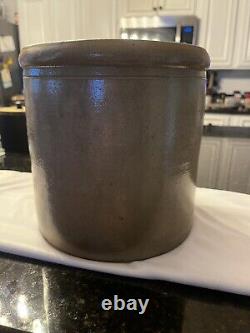 Antique StoneWare Crock 9 Diameter 10Tall