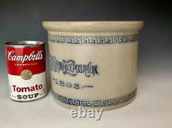Antique Stoneware 1893 Columbian Exposition Chicago Souvenir Butter Crock, Rare