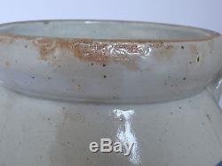 Antique Stoneware 4 Gallon Crock Butter Churn W. D. Suggs Mississippi 1900