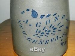 Antique Stoneware Canning Jar Wax Sealer Crock A Conrad New Geneva PA AAFA