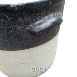 Antique Stoneware Crock 4 Gallon Stoneware Crock Salt Glazed Large with Handles