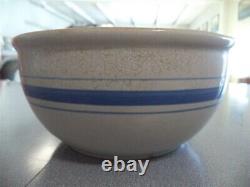 Antique Stoneware Crock Bowl with David City, NE Advertising The Golden Rod