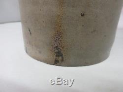 Antique Stoneware Crock COBALT DECORATION ON ALL 4 SIDES9 H G-116