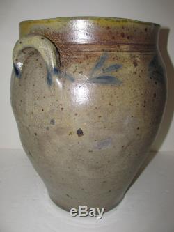 Antique Stoneware Crock, Early American, 1820, Attrib. Daniel Goodale, Hartford