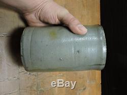 Antique Stoneware Crock, Flatwoods Pa Fayette County, Blue & Grey, Connellsville