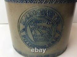 Antique Stoneware Crock HJ Heinz Co. Pickling & Preserving Works PITTSBURG USA