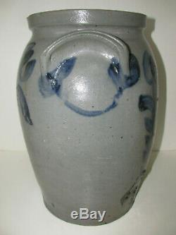 Antique Stoneware Crock, Highly-Decorated, Baltimore Maryland, Ca. 1849