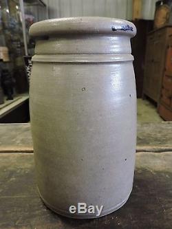 Antique Stoneware Crock Jar, JW Thomas Near Muntown, PA Thomas Crossroads (-FGE)