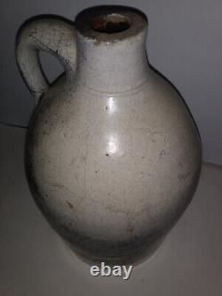 Antique Stoneware Crock Jug Salt Glaze Providence RI Public Market Co MASS & RI